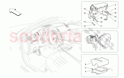 Part Diagram for Maserati 981330129