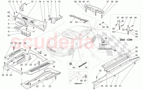 Part Diagram for Maserati 89095600
