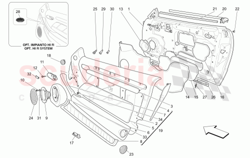 Part Diagram for Maserati 982540035