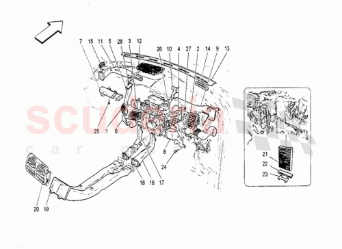 Part Diagram for Maserati 66855200