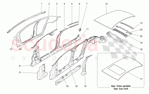 Part Diagram for Maserati 673001679