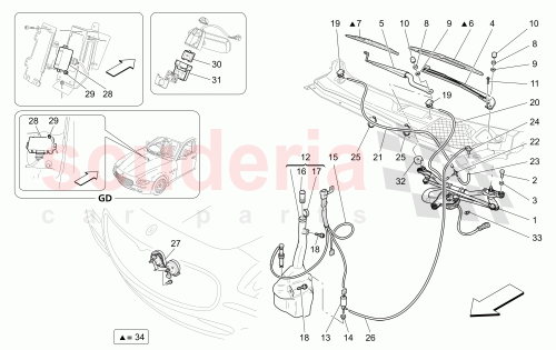 Part Diagram for Maserati 980139432