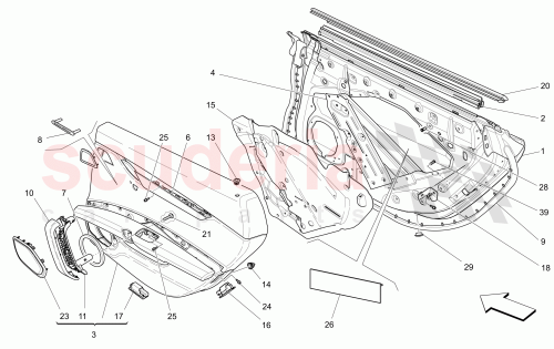 Part Diagram for Maserati 670049672