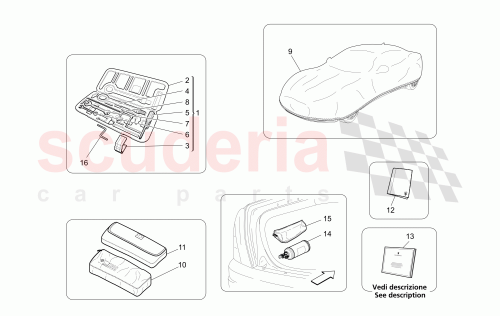 Part Diagram for Maserati 84910900