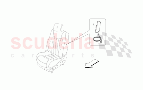 Part Diagram for Maserati 69294800