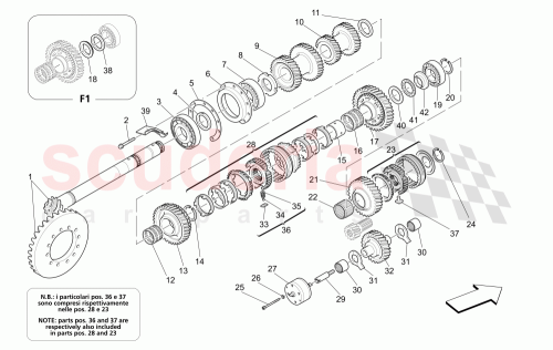 Part Diagram for Maserati 182288