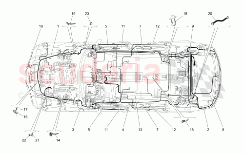 Part Diagram for Maserati 69590100