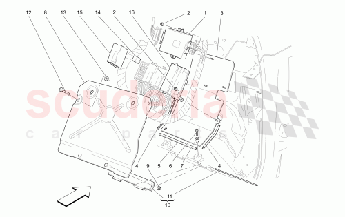 Part Diagram for Maserati 62185300
