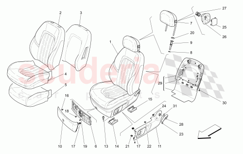 Part Diagram for Maserati 673002988