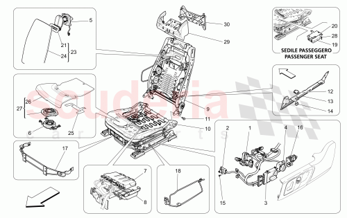 Part Diagram for Maserati 673006942