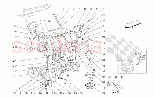 Part Diagram for Maserati 225839