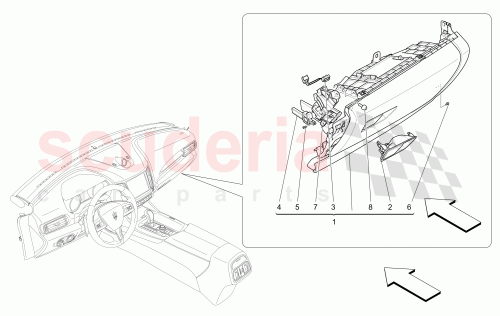 Part Diagram for Maserati 673005454