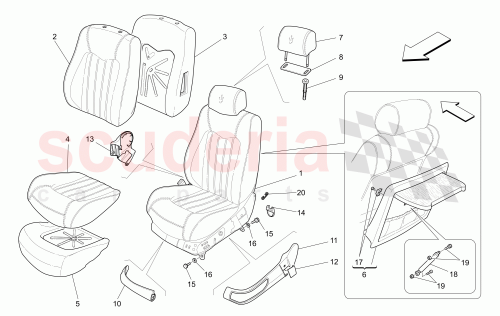 Part Diagram for Maserati 981314524