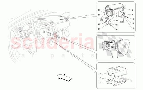 Part Diagram for Maserati 23811307