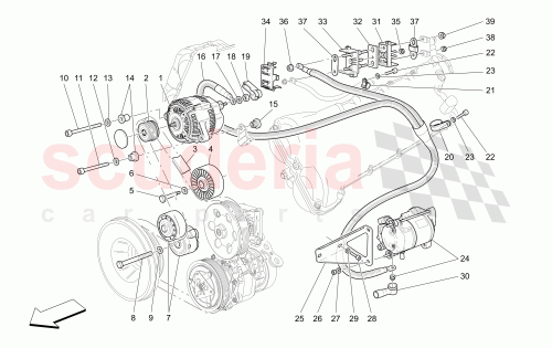 Part Diagram for Maserati 187474