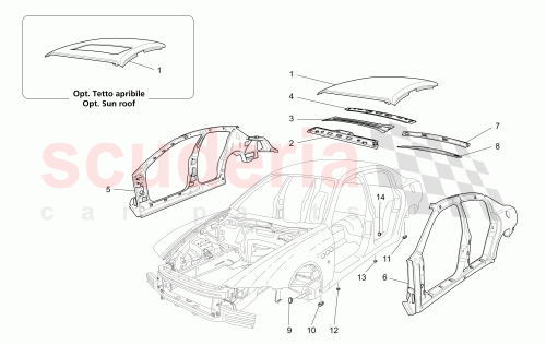 Part Diagram for Maserati 980139707