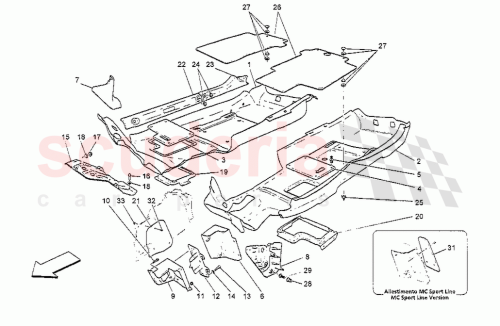 Part Diagram for Maserati 82413900