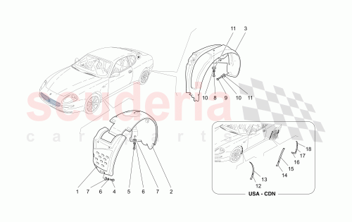 Part Diagram for Maserati 68337600