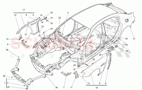 Part Diagram for Maserati 673002837