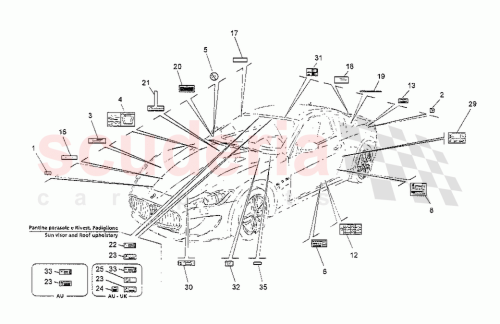 Part Diagram for Maserati 306344