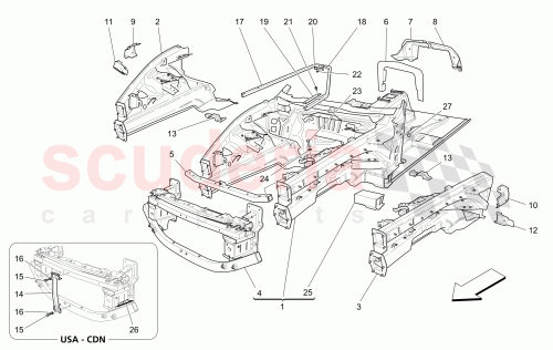 Part Diagram for Maserati 82122100