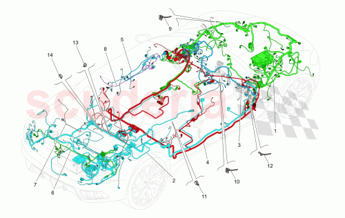 Part Diagram for Maserati 341141