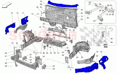 Part Diagram for Maserati 673015736