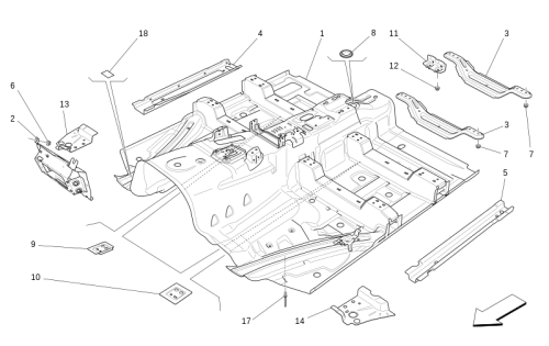 Part Diagram for Maserati 673013834