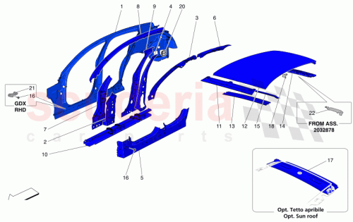 Part Diagram for Maserati 673014139