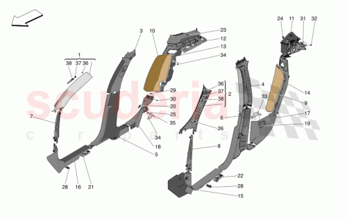 Part Diagram for Maserati 670167186