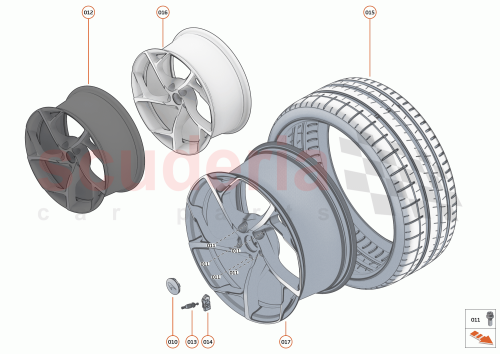 Part Diagram for McLaren 26BA117SP