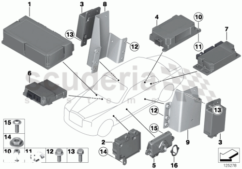 Part Diagram for Rolls Royce 65 77 0391646