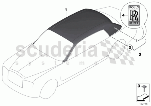 Part Diagram for Rolls Royce 51 00 7170001