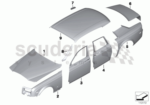 Part Diagram for Rolls Royce 41 35 7116309