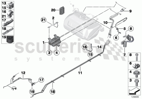 Part Diagram for Rolls Royce 16 13 6760242