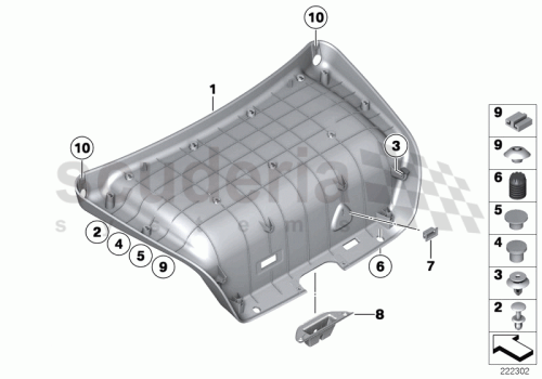 Part Diagram for Rolls Royce 51 49 7267403