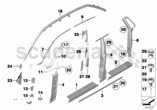Part Diagram for Rolls Royce 41 22 7197237