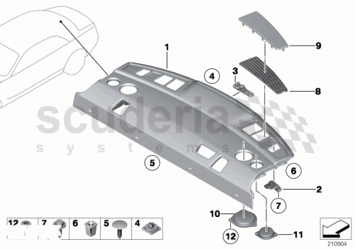 Part Diagram for Rolls Royce 51 45 7035054