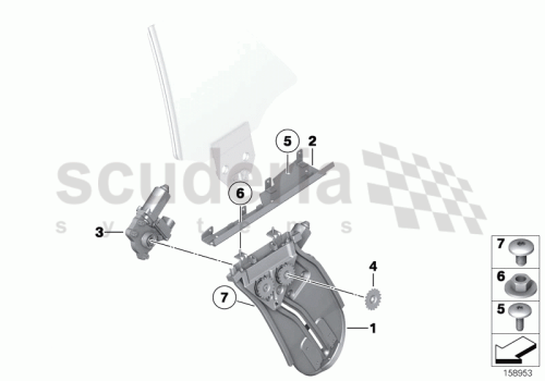 Part Diagram for Rolls Royce 51 33 7003155
