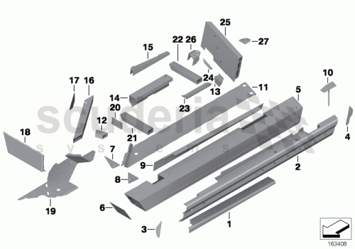 Part Diagram for Rolls Royce 41 11 7137877