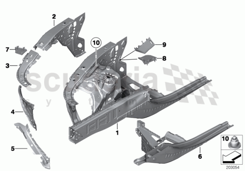 Part Diagram for Rolls Royce 41 10 7242825