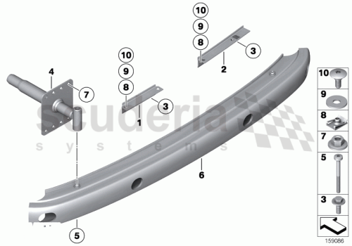 Part Diagram for Rolls Royce 51 12 7201977