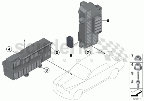 Part Diagram for Rolls Royce 51 17 8220055