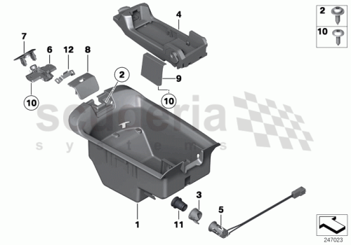 Part Diagram for Rolls Royce 51 16 8222182