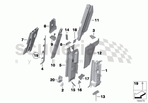 Part Diagram for Rolls Royce 41 21 7118569
