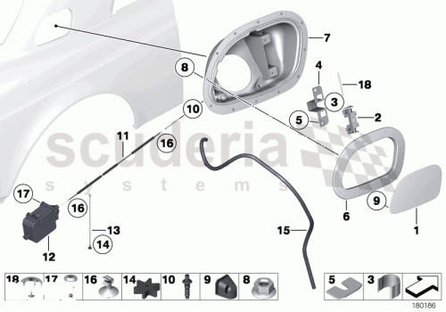 Part Diagram for Rolls Royce 51 17 7211566