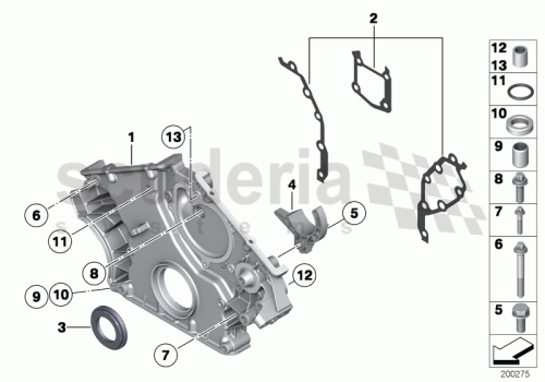 Part Diagram for Rolls Royce 11 14 7563860