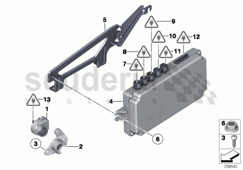 Part Diagram for Rolls Royce 66 53 9240352