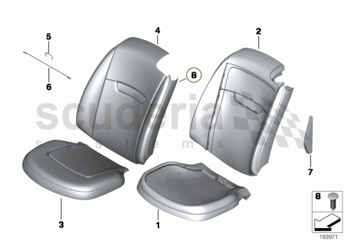 Part Diagram for Rolls Royce 52 10 8407652