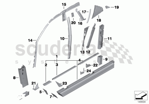 Part Diagram for Rolls Royce 41 21 7197221